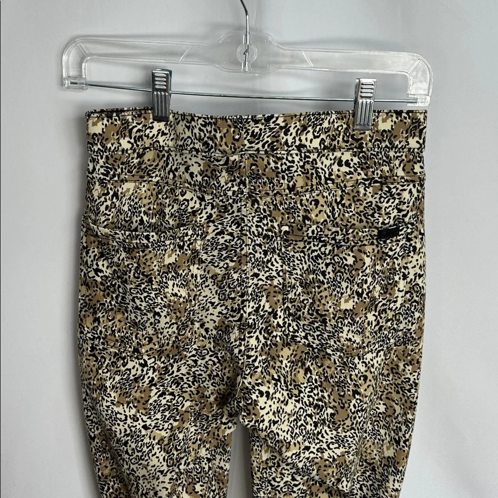 Hue Leopard Print Skinny Pants Leggings Size P/S (Small) Stretch - Picture 11 of 11